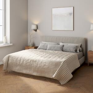 Stripe quilted throw