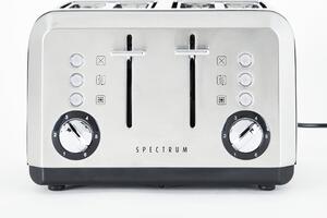 Spectrum Brushed Stainless Steel 4 Slice Toaster Stainless Steel