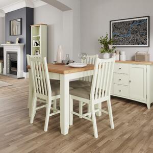 Galileo 85cm Wood Extending Dining Table - White