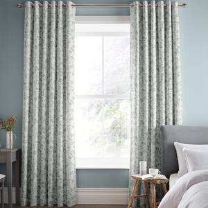 Laura Ashley Aria Made To Measure Curtains Duck Egg
