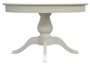 Wilton 120cm Wood Round Dining Table - Antique White