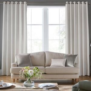 Laura Ashley Swanson Made To Measure Curtains Dove Grey