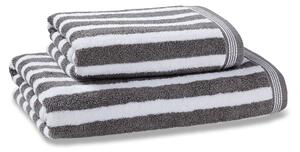 Nautical Stripe Grey Towel Grey