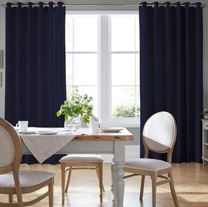 Laura Ashley Swanson Made To Measure Curtains Midnight