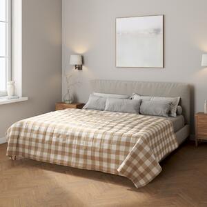 Stripe quilted throw
