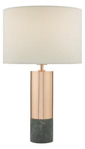 Dar lighting DIG4264 Digby Table Lamp Copper and Green With Shade