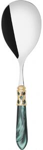 ALADDIN GOLD-PLATED RING RICE SERVING SPOON - Green