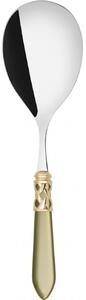 ALADDIN GOLD-PLATED RING RICE SERVING SPOON - Ivory