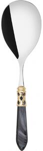 ALADDIN GOLD-PLATED RING RICE SERVING SPOON - Burgundy Red