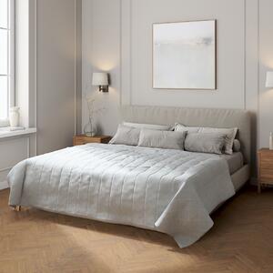 Stripe quilted throw