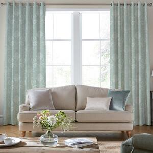 Laura Ashley Josette Made To Measure Curtains Duck Egg
