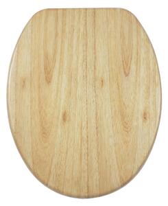 Wooden Veneer Soft Close Toilet Seat Natural