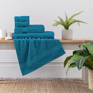 Teal Egyptian Cotton Towel Blue