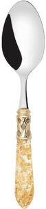 ALADDIN GOLD-PLATED RING VEGETABLE & MEAT SERVING SPOON - Transparent Gold