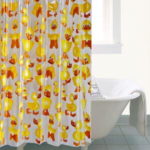 Cheeky Duck Shower Curtain Yellow