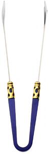 ALADDIN GOLD-PLATED RING SALAD TONGS - Blue