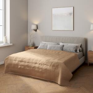 Check quilted throw