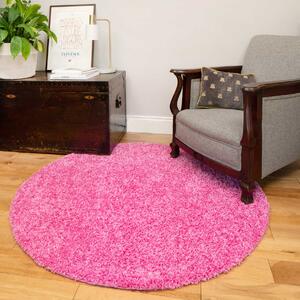 Barbie Pink Shaggy Circle Rug | Vancouver