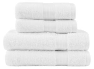 White Egyptian Cotton 4 Piece Towel Bale White