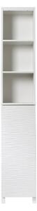 White Wave Tall Cabinet White