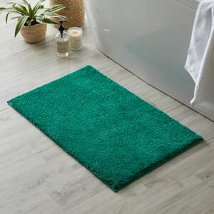 Ultimate Emerald 100% Recycled Polyester Anti Bacterial Bath Mat Green