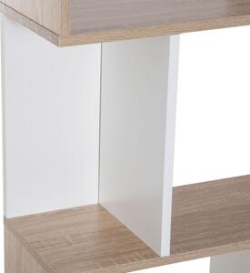 4 Tier White Wooden Display Shelving Unit