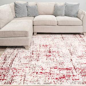 Modern Red Abstract Distressed Rugs | Hatton