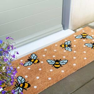 Long Bumble Bee Entrance Doormat | Coir