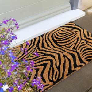 Zebra Print Entrance Doormat | Coir