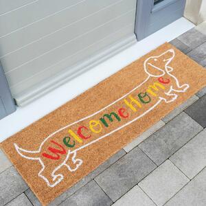 Long Sausage Dog Entrance Doormat | Coir