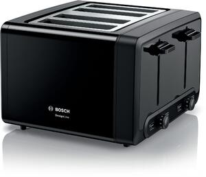 Bosch TAT4P443GB DesignLine Plus 4 Slice Toaster - Black