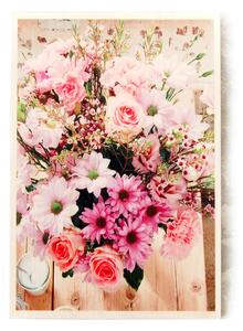 Bunch of Flowers wooden picture