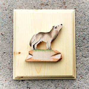 Wooden Wolf Picture