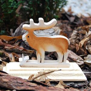Wooden Deer Decoration