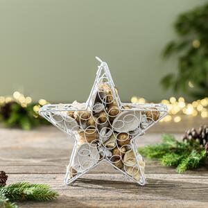 Starlight Cashmere Amber Star Shaped Pot Pourri White