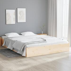 Bed Frame Solid Wood 140x190 cm