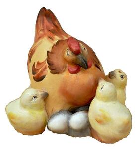 Nativity Animals - Hen with Chicks - Modern