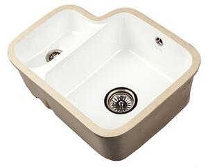 The 1810 Company ED/3413/U/C/091-WH Etroduo 1.5 bowl Sink - White