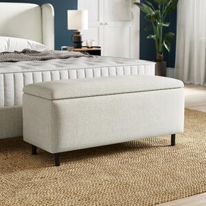 Cocoon Chenille End of Bed Ottoman Natural