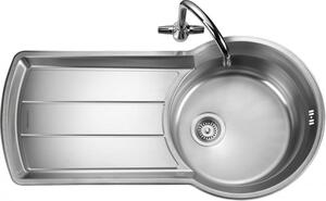 Rangemaster KY10001 Keyhole Stainless Steel 1 Bowl Inset Sink