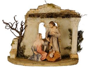 Oriental Nativity Set - stable and 3 figurines