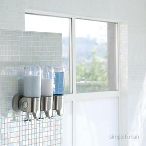 Simplehuman Triple Shower Soap Pump Silver