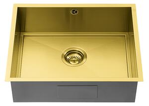 The 1810 Company AU/50/U/GB/16MM/SOS/752 Axixuno 1 Bowl Sink - Gold