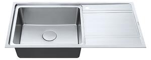 The 1810 Company BU/100/I/S/BBL/LGE/422 Bordouno 1 Bowl Sink - Stainless Steel