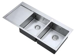 The 1810 Company ZD/3434/IF/U15/S/BBR/159 Zenduo 2 Bowl Sink - Stainless Steel