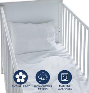 Fogarty Little Sleepers Anti-Allergy 7 Tog Cot Bed Duvet and Pillow Set White