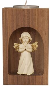 Candle holder with guardian angel