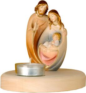 Tealight holder with The Holy Family