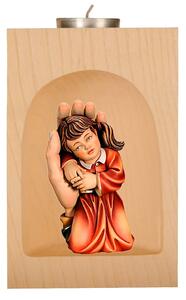 Candle holder Girl in God`s hand