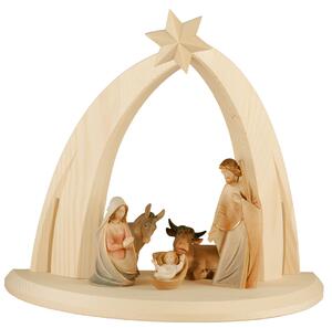 Nativity set `Morning Star` with Arch stable and 6 figurines